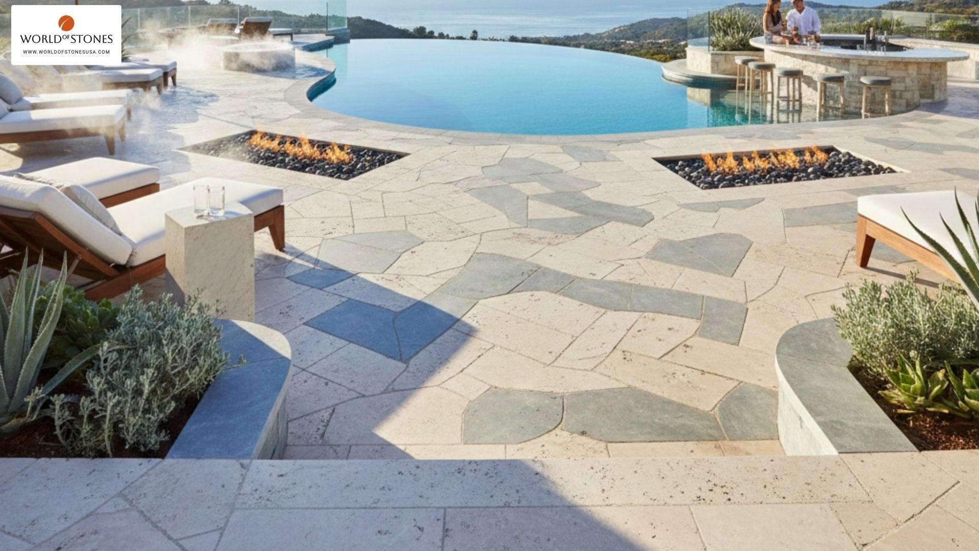 Luxury Pool Deck Ideas with Cool Stones | USA & Canada