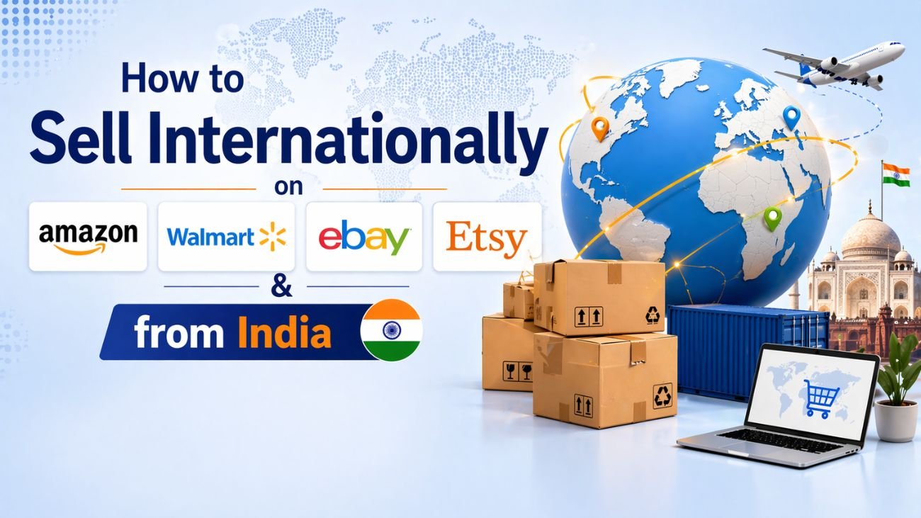 How to Sell Internationally on Amazon, Walmart, eBay & Etsy from India
