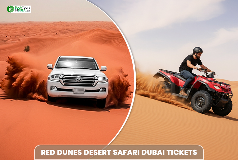 Red Dunes Desert Safari Dubai | Desert Camp & Camel Riding